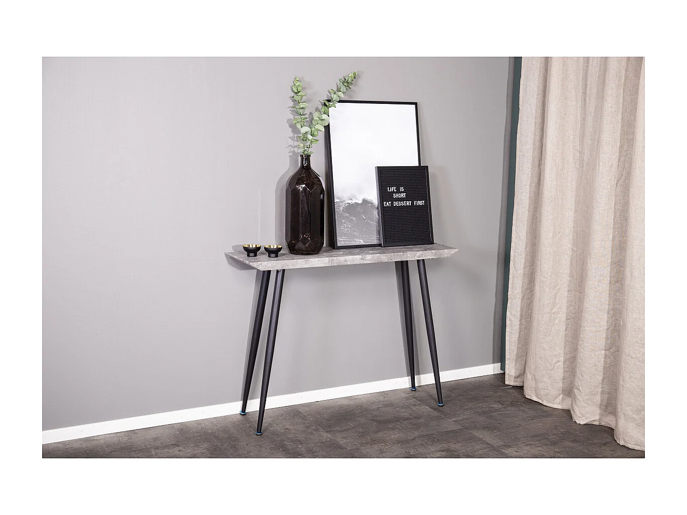 Console Design "Edge" 110cm Gris
