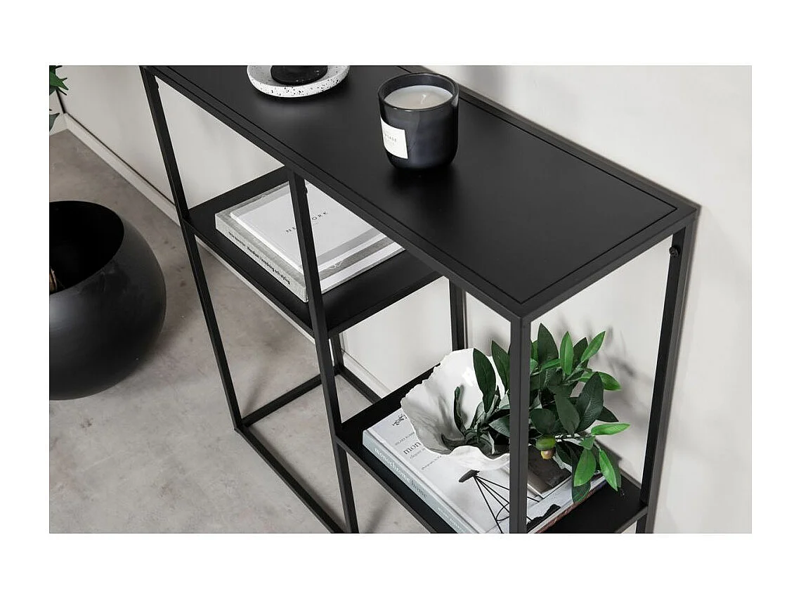 Console in acciaio nero Staal