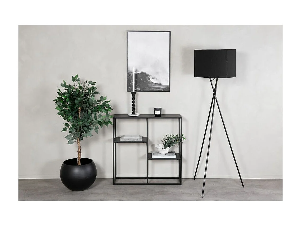 Console in acciaio nero Staal