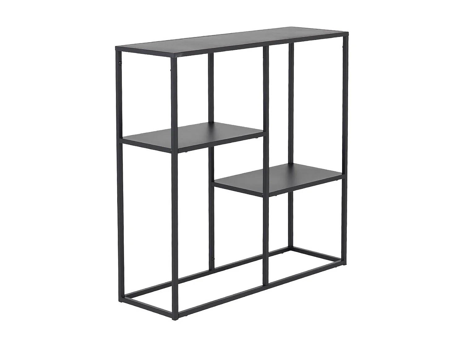 Étagère 3 Niveaux en Métal "Staal" 81cm Noir