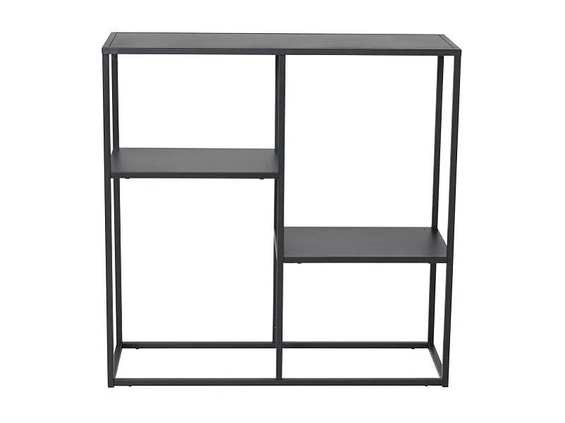 Étagère 3 Niveaux en Métal "Staal" 81cm Noir