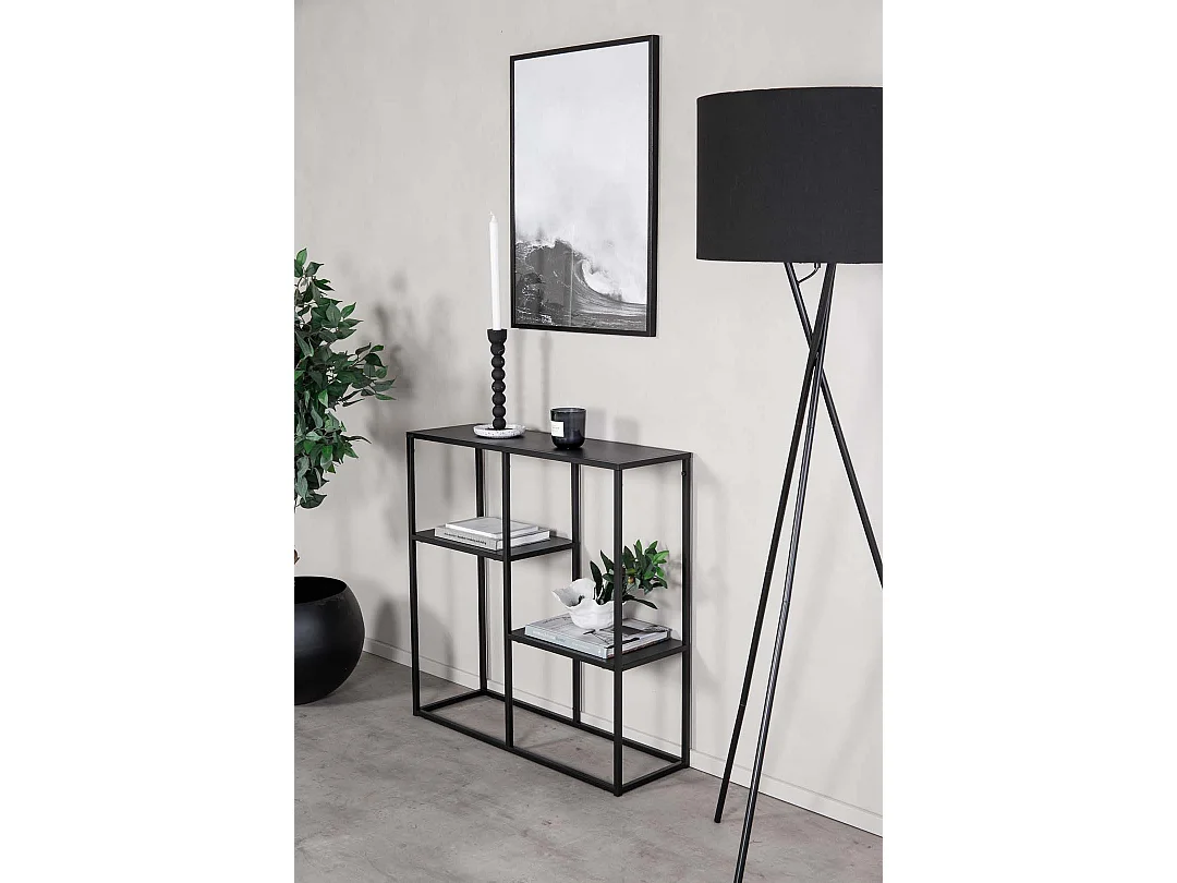 Staal Reol2 tablettes noir.