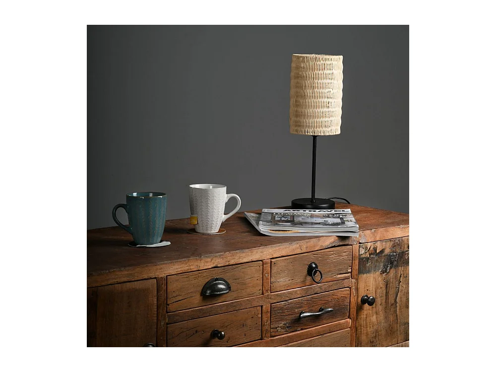 Console en bois recyclé et métal