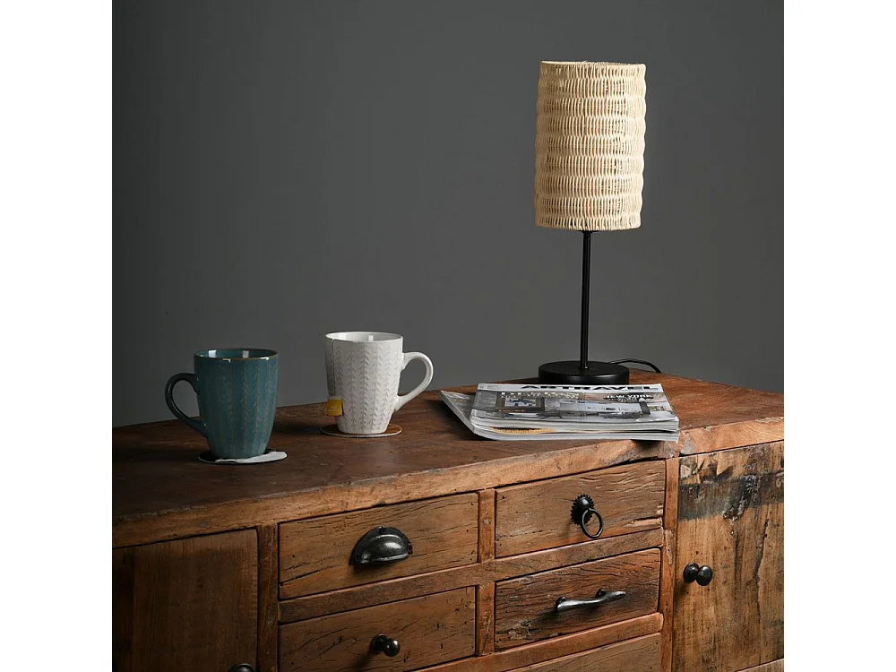 Console en bois recyclé et métal 6 tiroirs