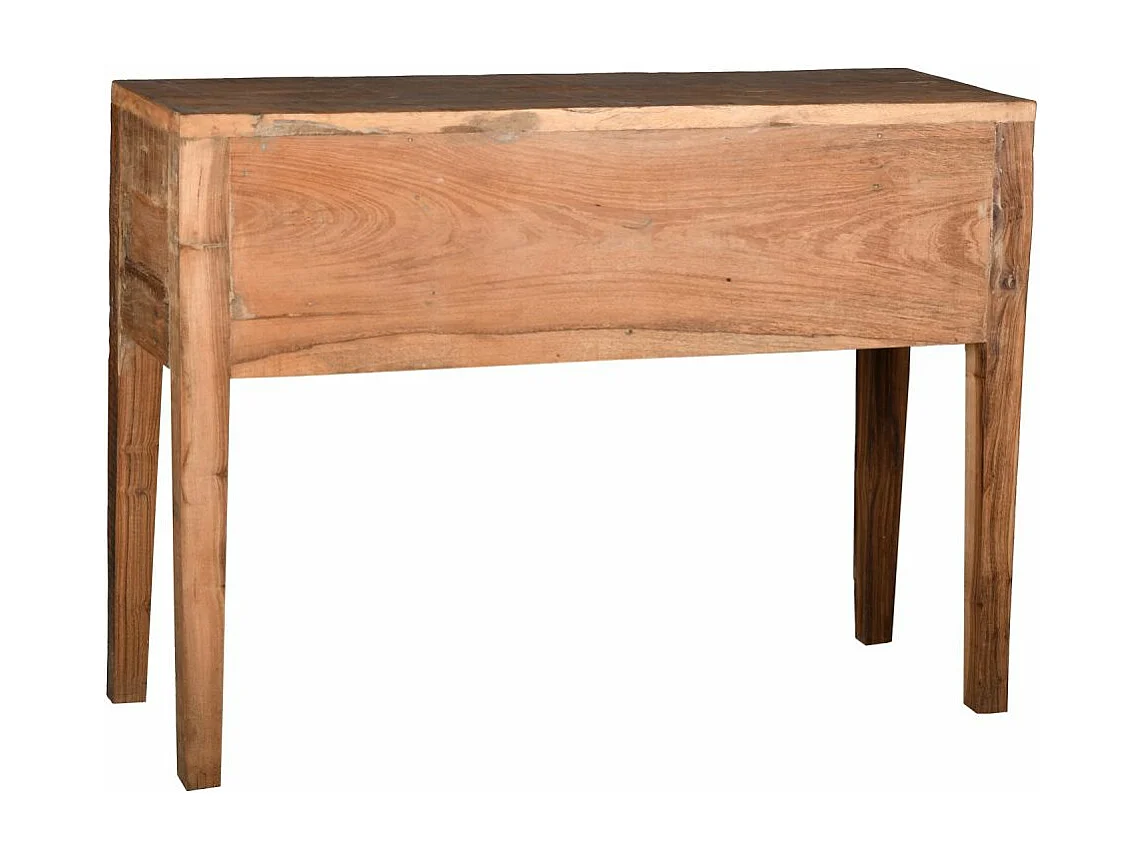 Console en bois recyclé et métal 6 tiroirs