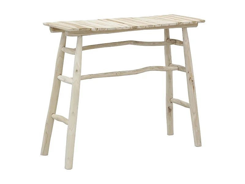Console en teck naturel