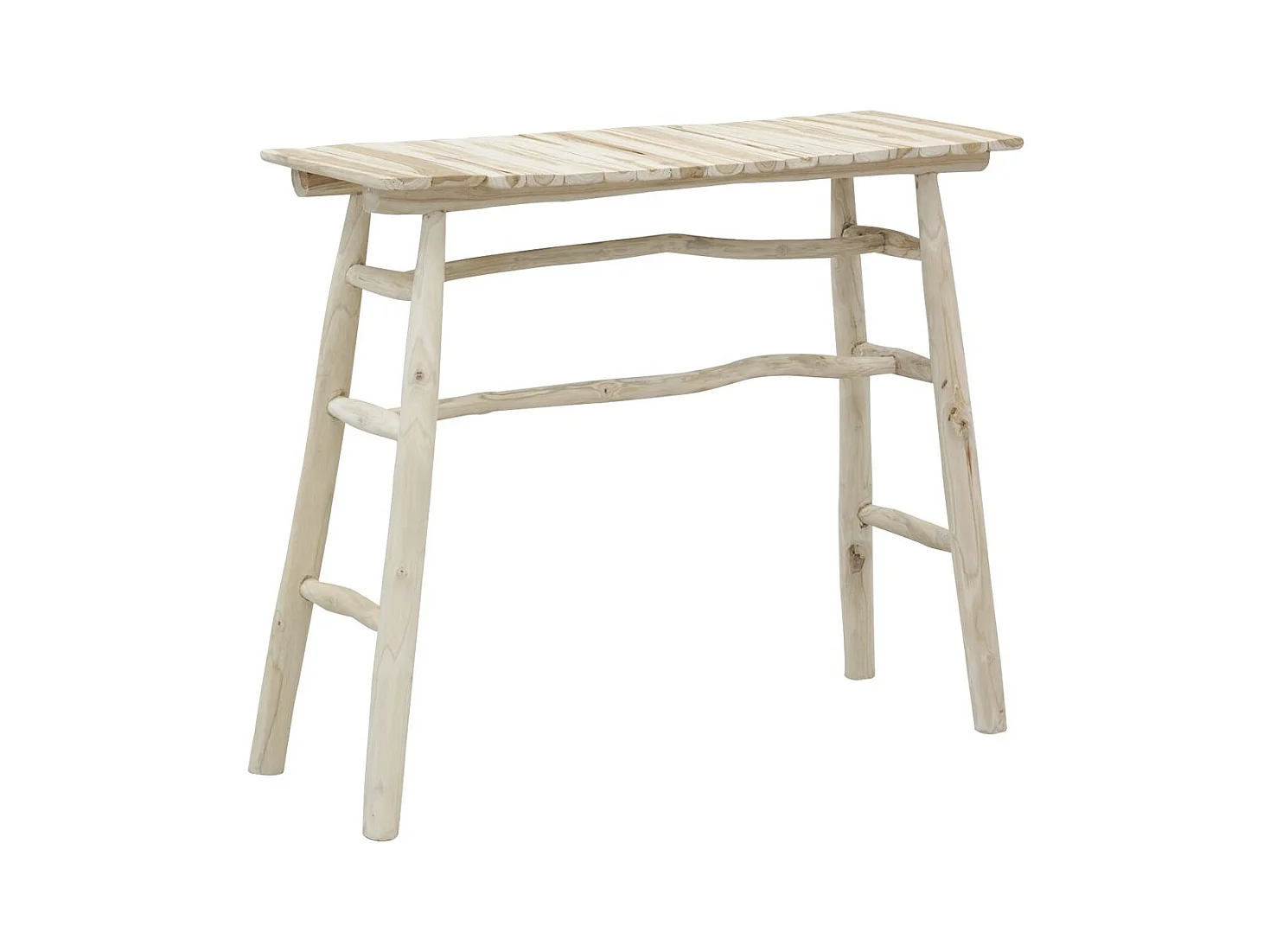 Console en teck naturel