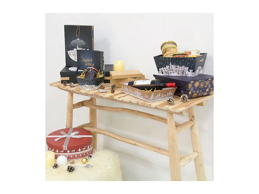 Console en teck naturel