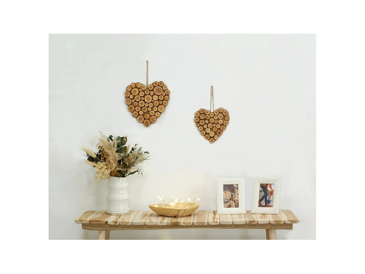 Console en teck naturel