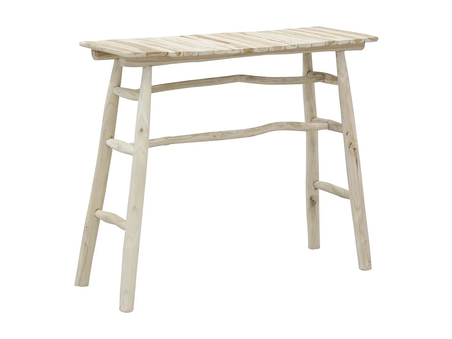 Console en teck naturel