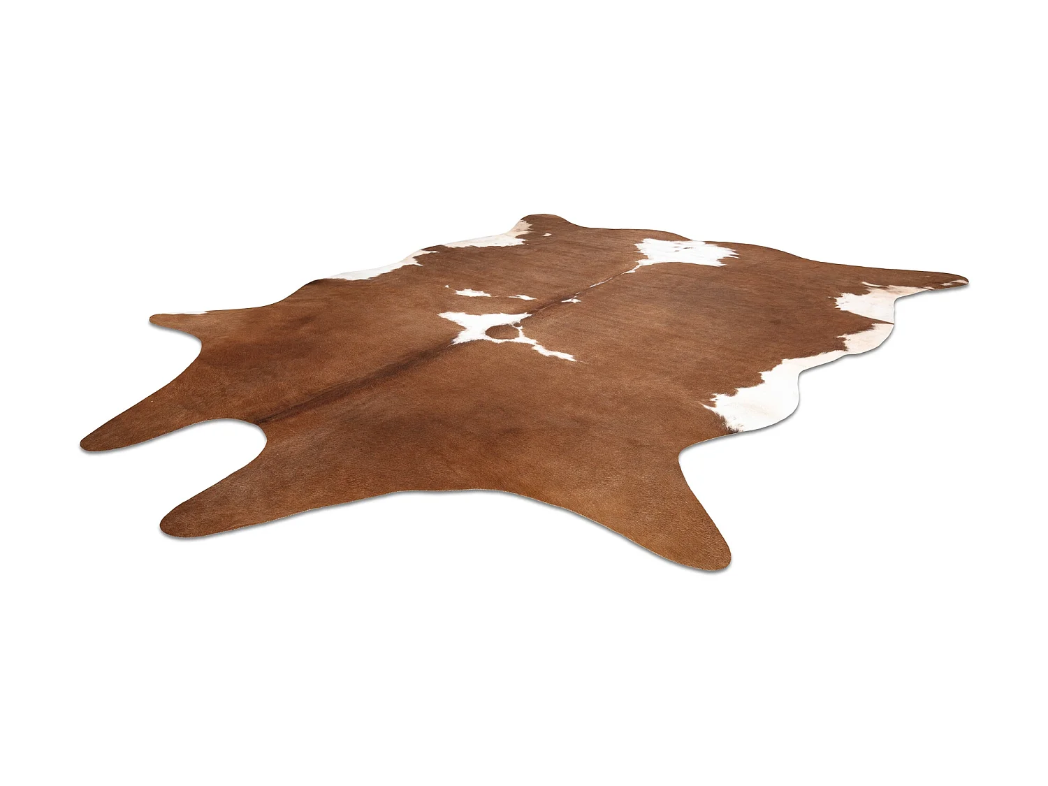 Dywan Sztuczna Skóra Bydlęca, Krowa G5070-2 Brązowo-biała skórka 155x195 cm