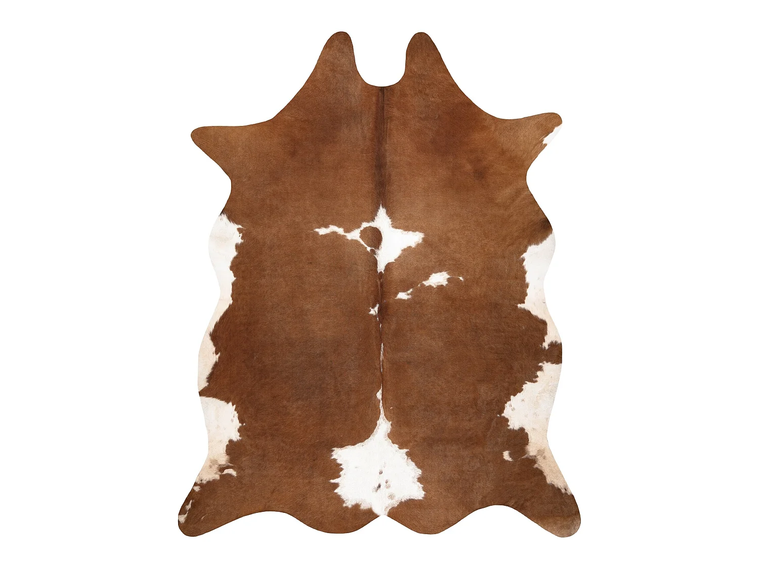 Tapis Imitation Peau de vache, Vache G5070-2, marron cuir  155x195 cm