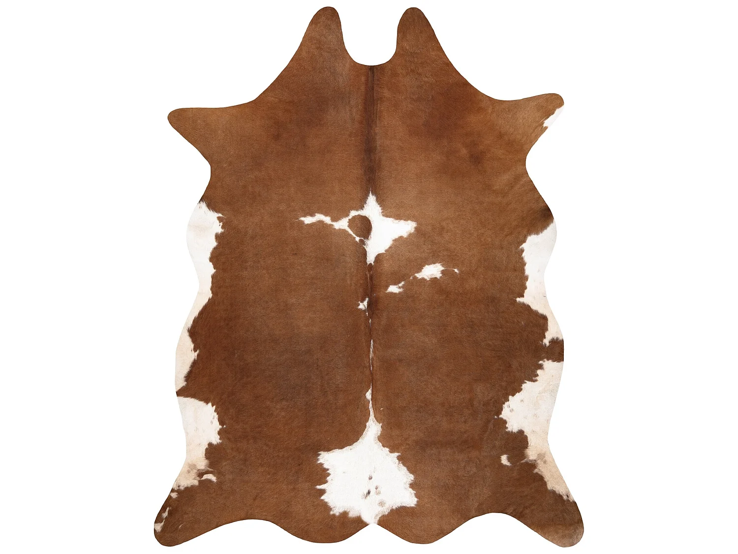 Tapis Imitation Peau de vache, Vache G5070-2, marron cuir  155x195 cm