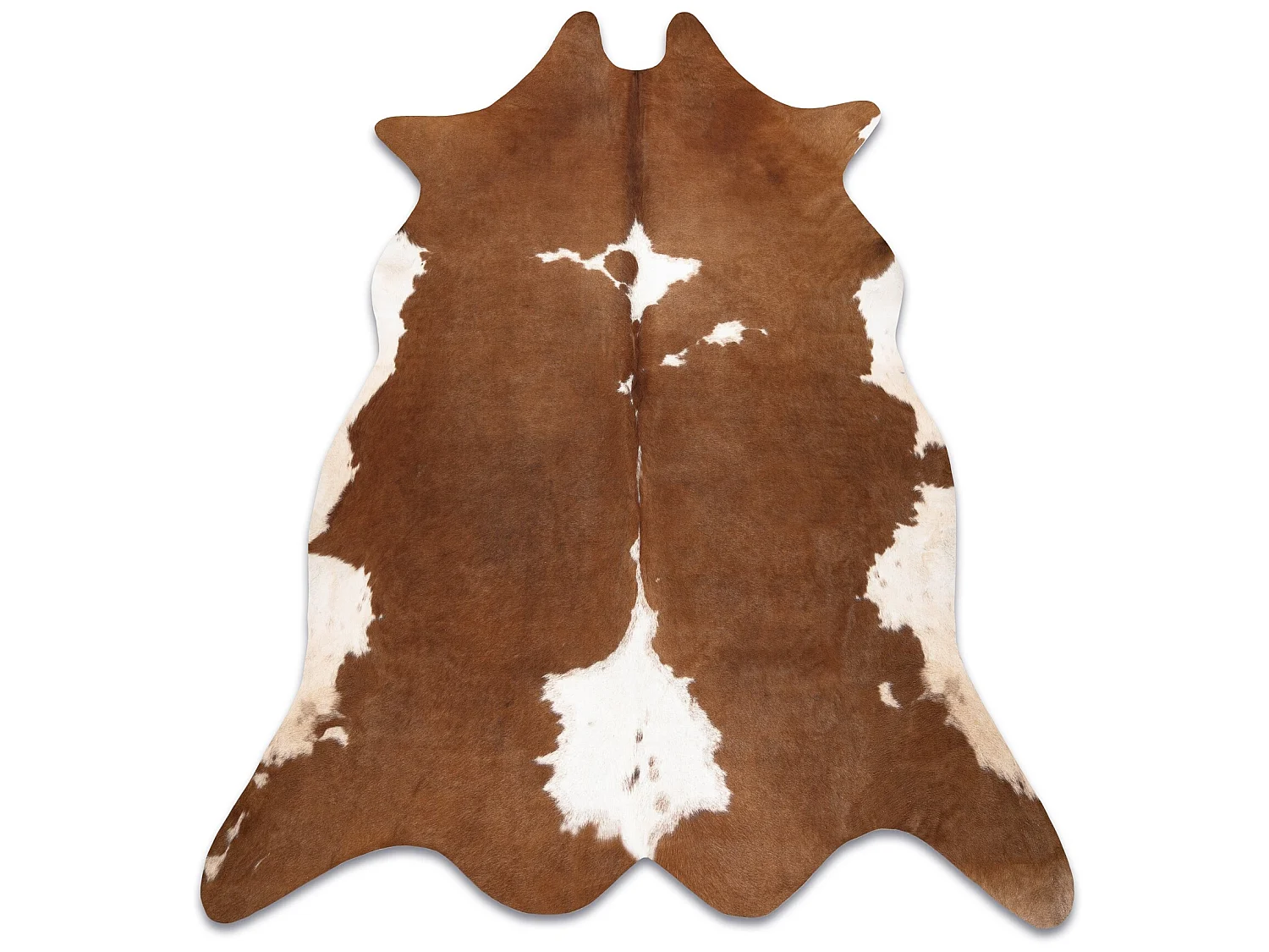 Tapis Imitation Peau de vache, Vache G5070-2, marron cuir  155x195 cm