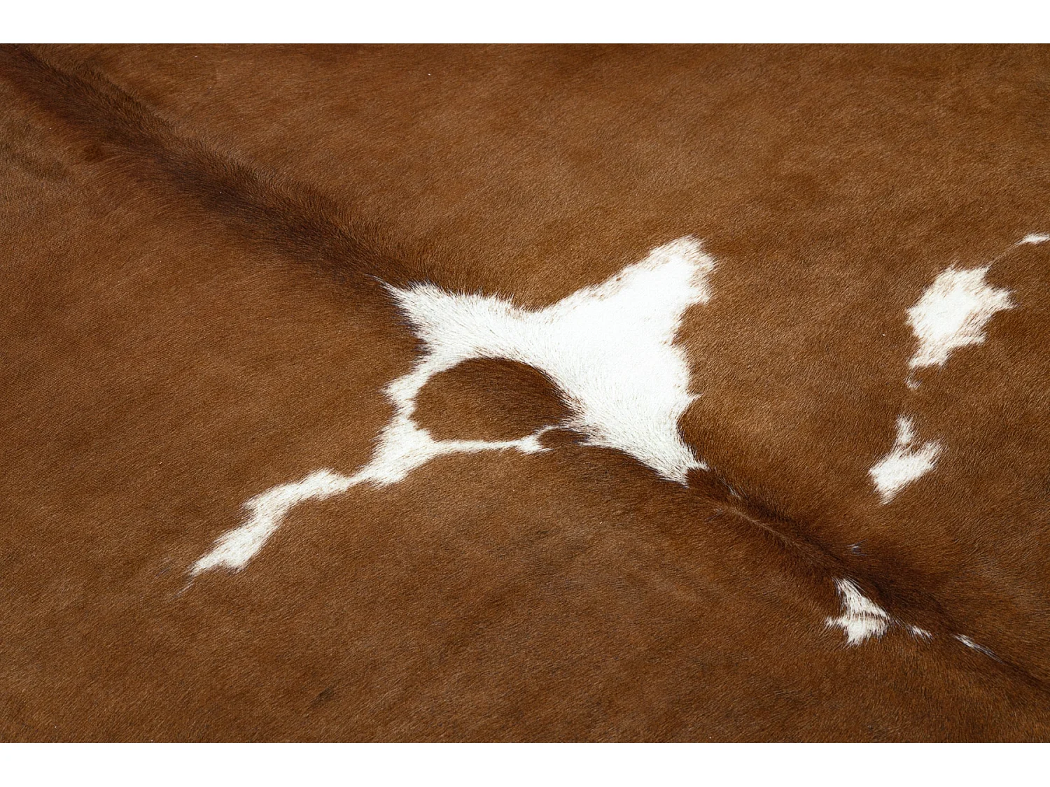 Tapis Imitation Peau de vache, Vache G5070-2, marron cuir  155x195 cm