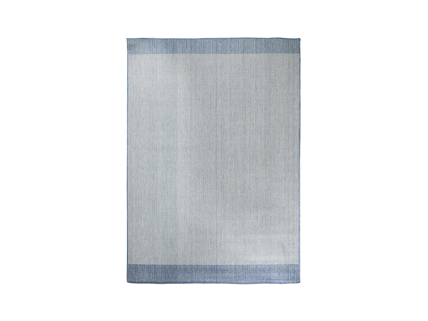 Tapis extérieur, kilim reversible 160x230 LYN2 N REVERSIBLE bleu et gris