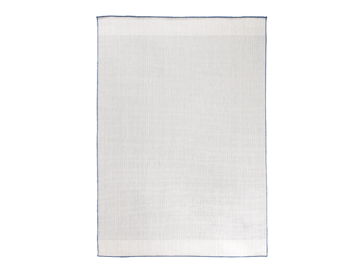 Tapis extérieur, kilim reversible 160x230 LYN2 N REVERSIBLE bleu et gris