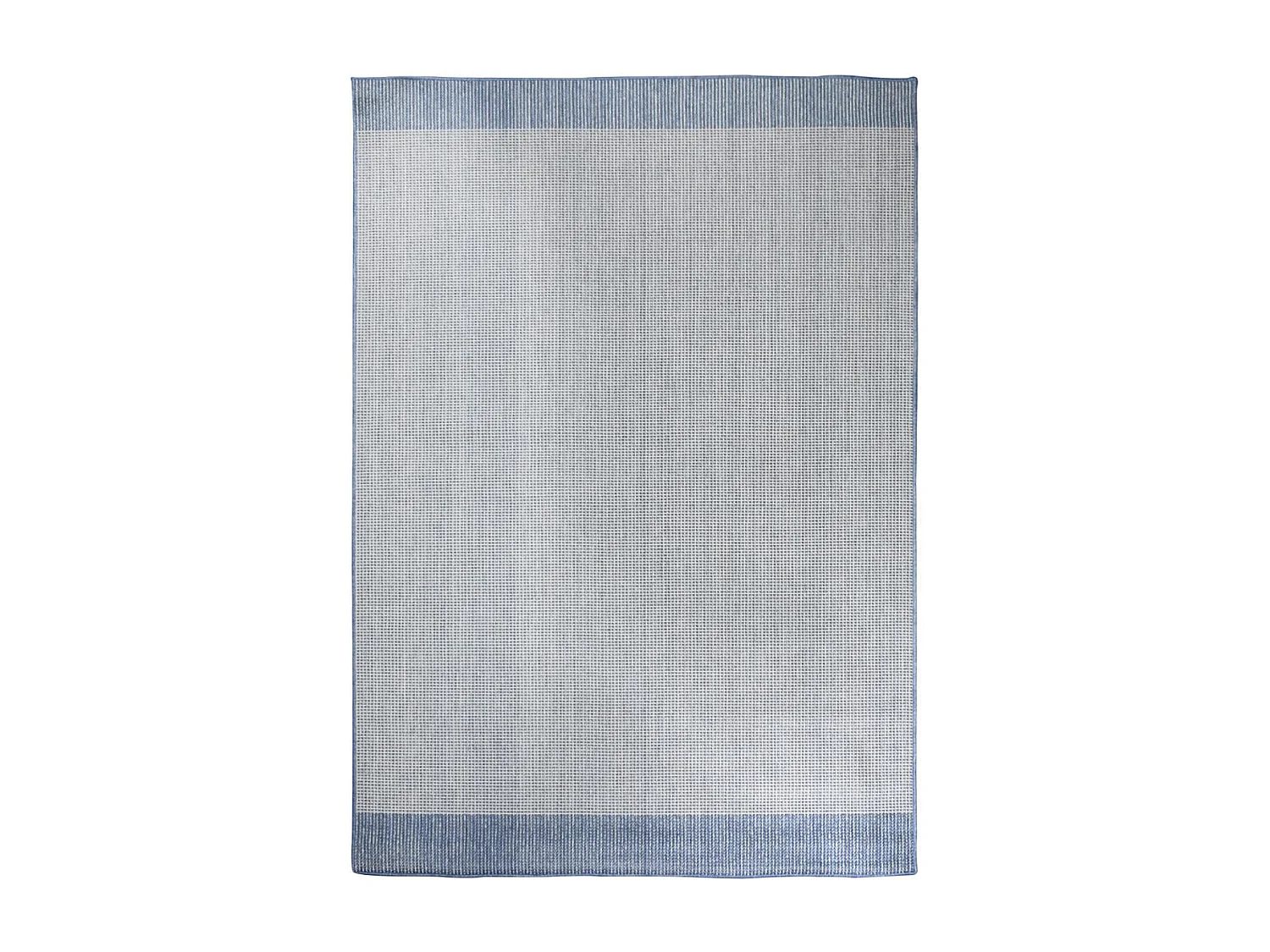 Tapis extérieur, kilim reversible 160x230 LYN2 N REVERSIBLE bleu et gris