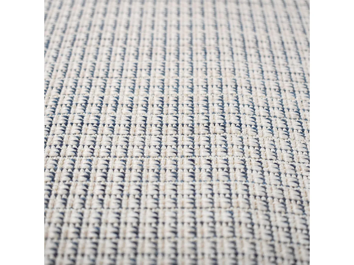 Tapis extérieur, kilim reversible 120x170 LYN2 N REVERSIBLE bleu et gris