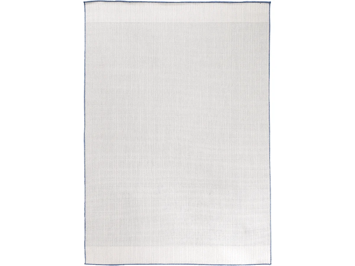 Tapis extérieur, kilim reversible 120x170 LYN2 N REVERSIBLE bleu et gris