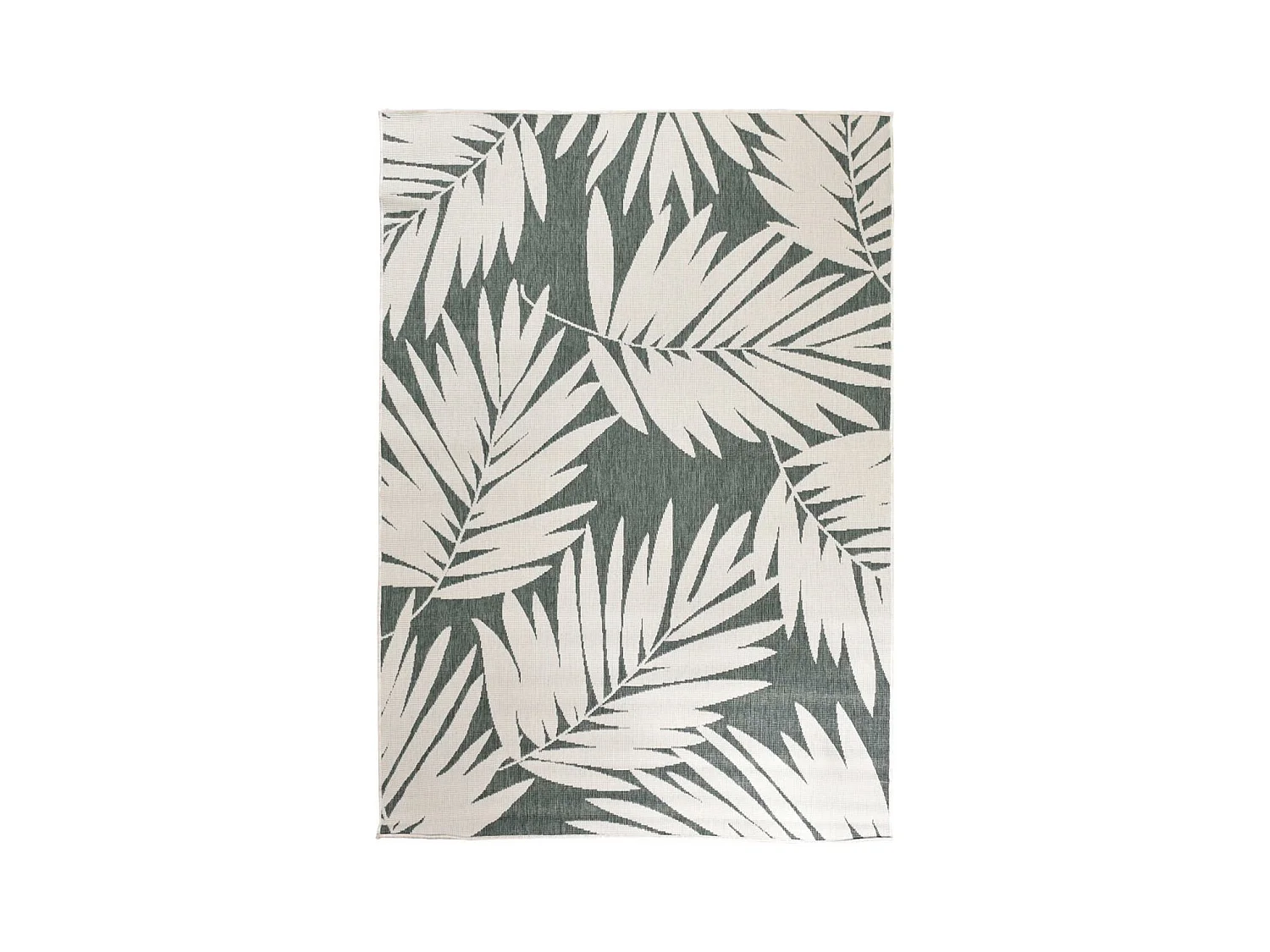 Tapis extérieur, kilim reversible 120x170 LYN2 P REVERSIBLE vert et beige