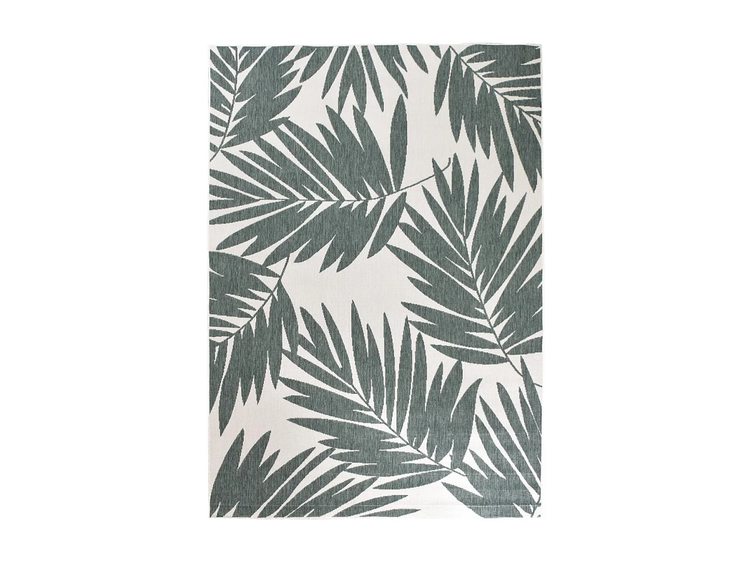 Tapis extérieur, kilim reversible 120x170 LYN2 P REVERSIBLE vert et beige