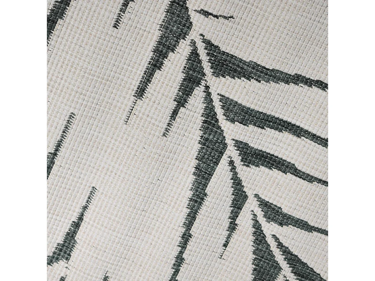 Tapis extérieur, kilim reversible 120x170 LYN2 P REVERSIBLE vert et beige