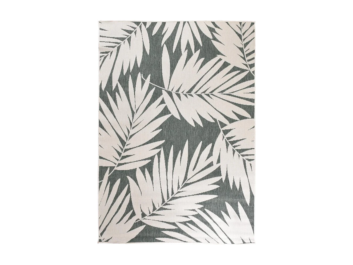 Tappeto da esterno, kilim reversibile 120x170 EX1 BRA verde e beige