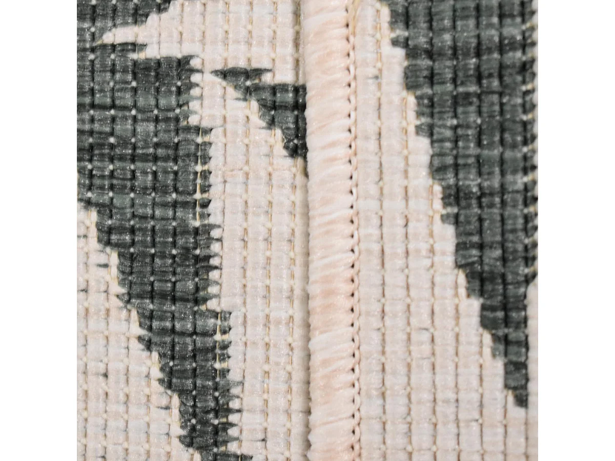 Tappeto da esterno, kilim reversibile 120x170 EX1 BRA verde e beige