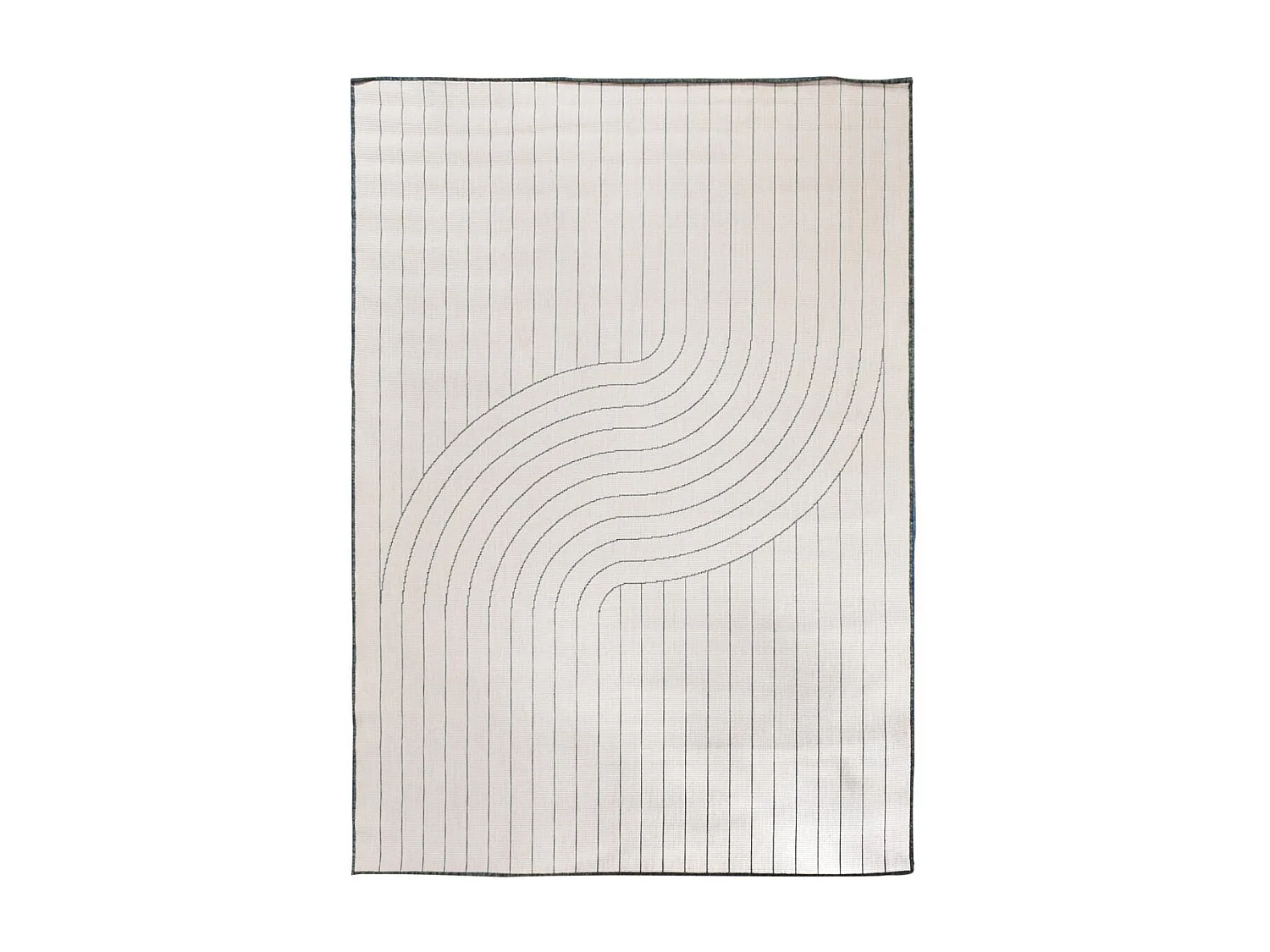 Tapis extérieur, kilim reversible 160x230 LYN2 AW REVERSIBLE vert et beige