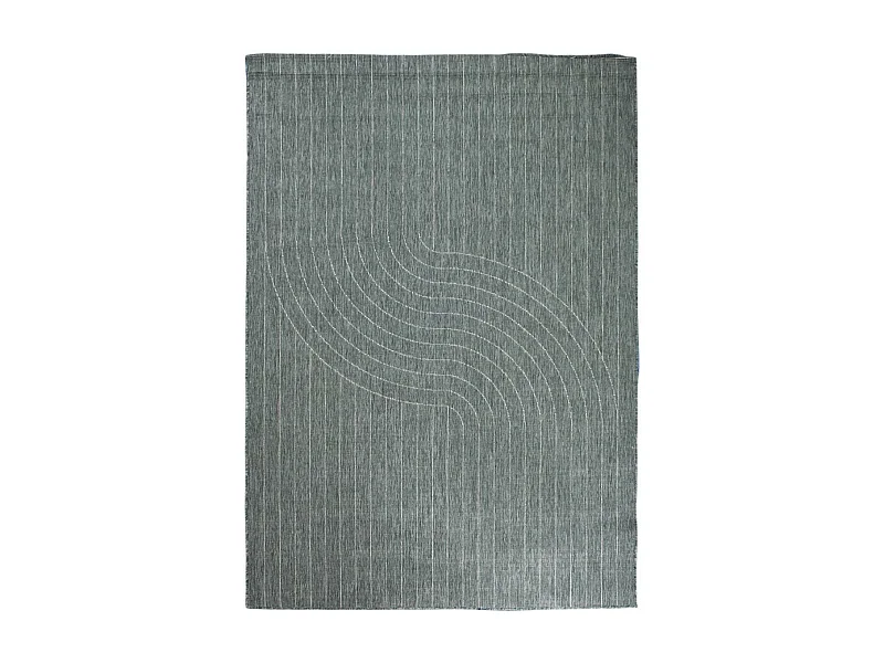 Tapis extérieur, kilim reversible 160x230 LYN2 AW REVERSIBLE vert et beige