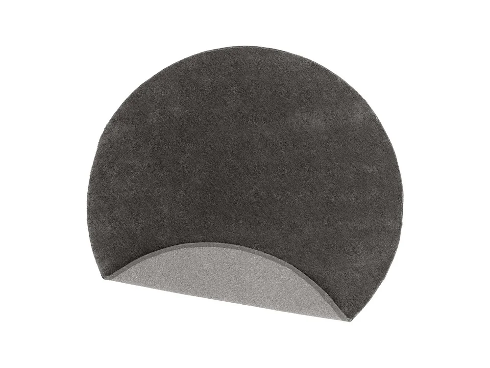 Tapis Déco Rond "Undra" 200cm Gris Foncé