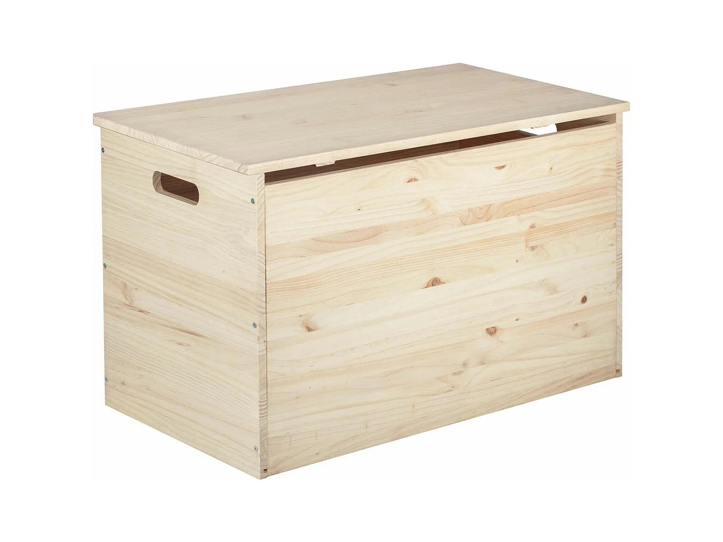 Coffre de rangement en pin brut 135 litres