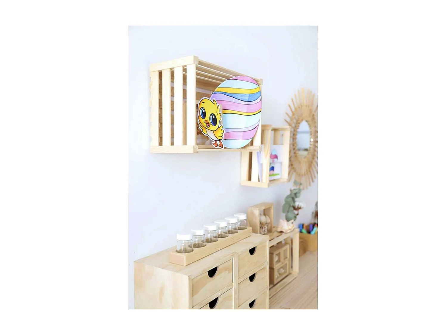 Caisse de rangement en pin massif Home box Petite