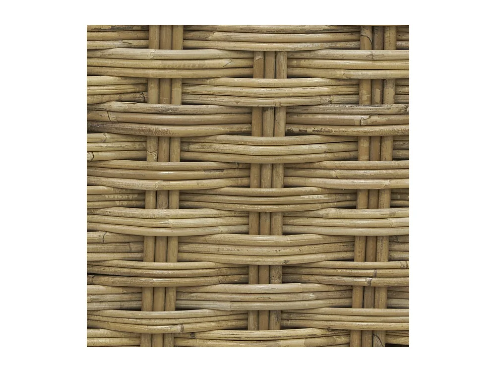 Malle rectangulaire en poelet gris (Lot de 2)