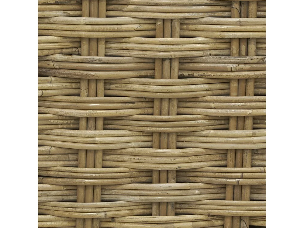 Malle rectangulaire en poelet gris (Lot de 2)