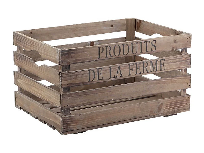 Caisse en bois Produits de la ferme