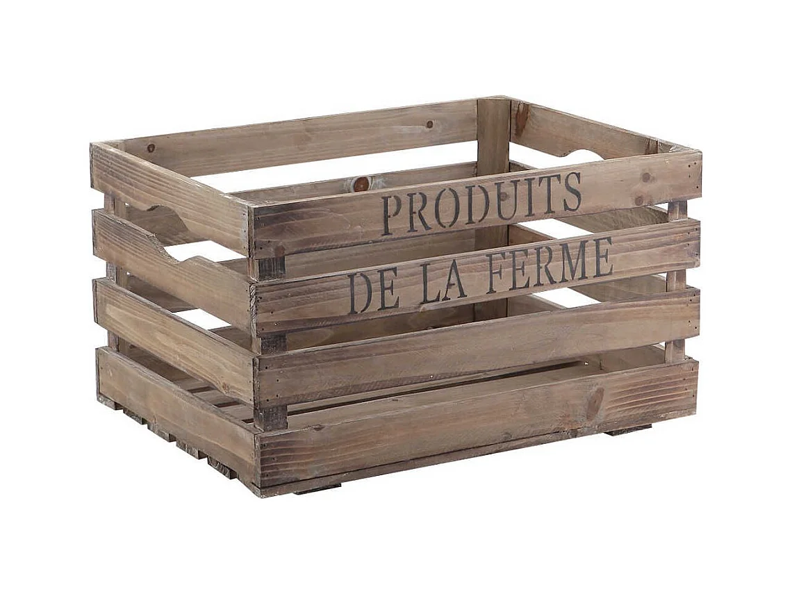 Caisse en bois Produits de la ferme