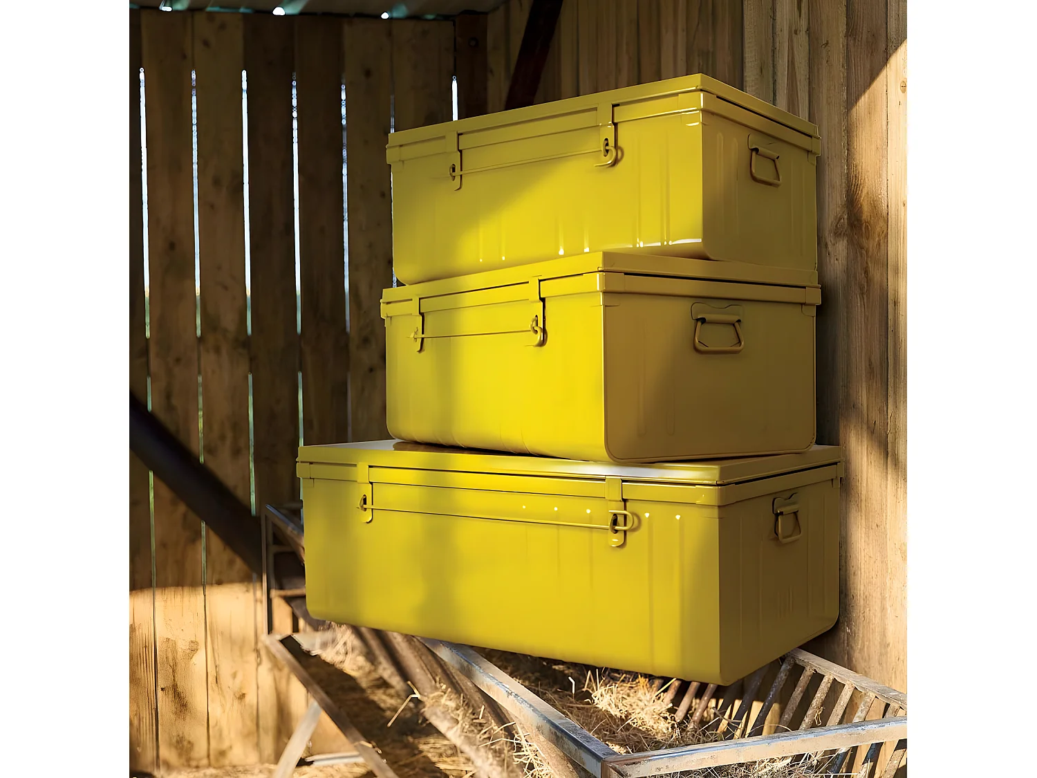 Malle en acier Habitat 100 cm