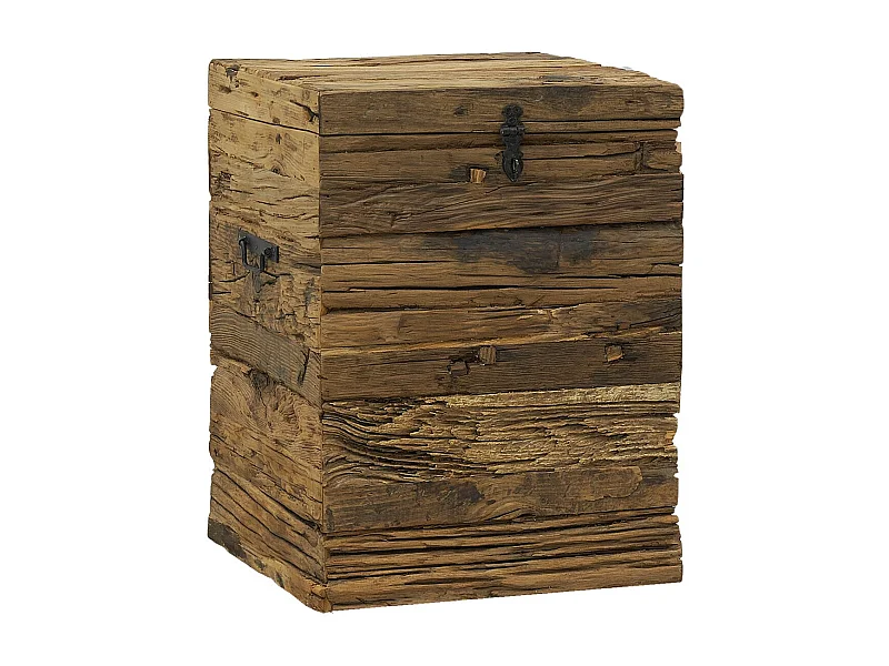 Coffre en bois massif recyclé Petit modèle