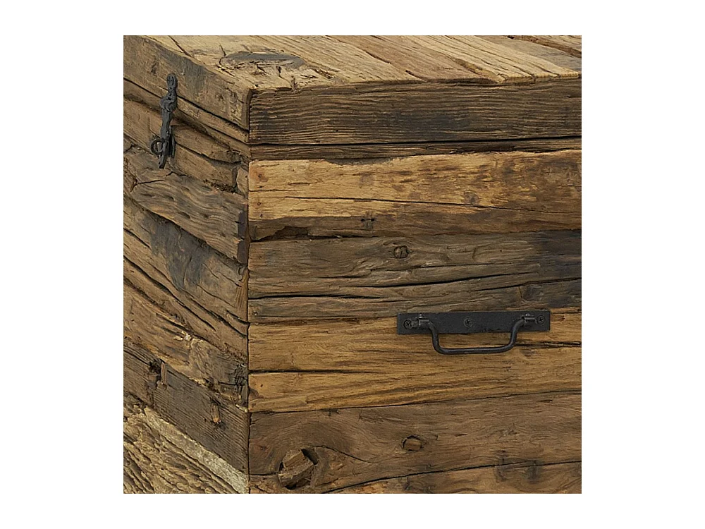Coffre en bois massif recyclé Petit modèle