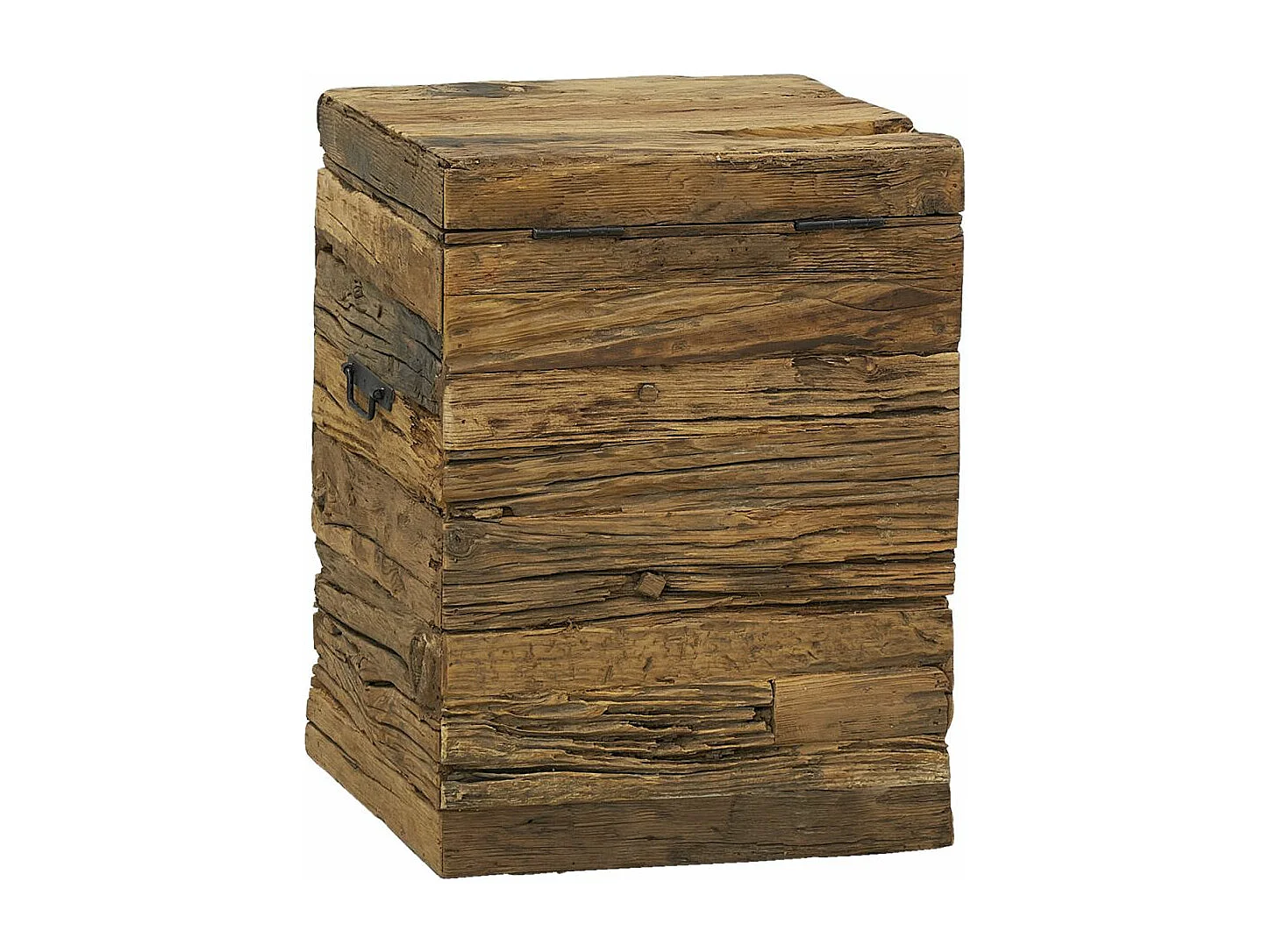 Coffre en bois massif recyclé Petit modèle