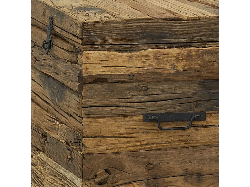 Coffre en bois massif recyclé Petit modèle