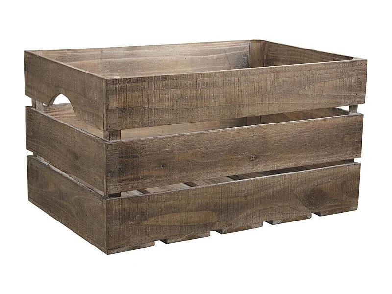 Caisse ancienne en bois vieilli