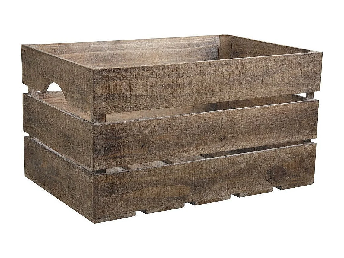 Caisse ancienne en bois vieilli