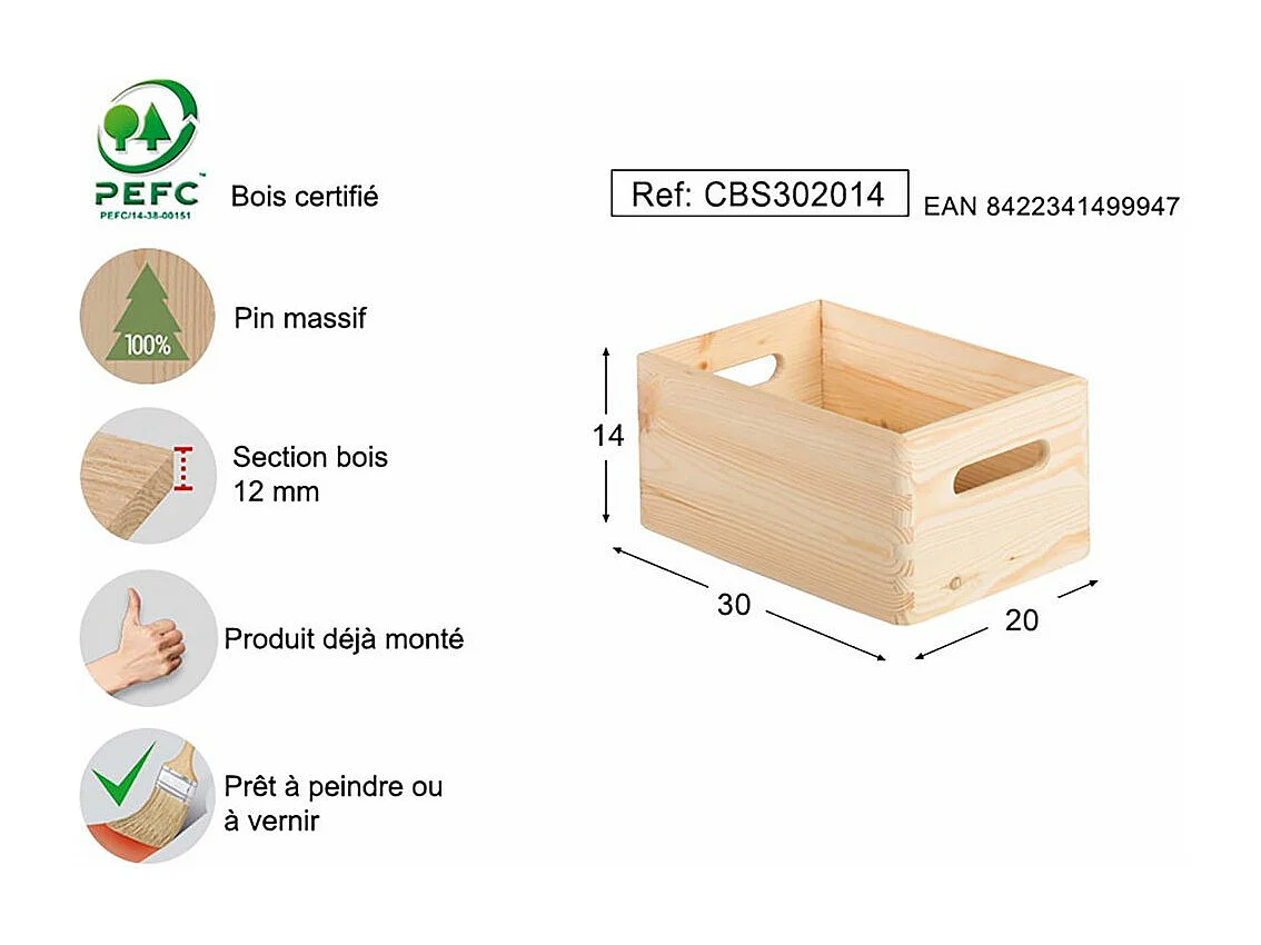 Aufbewahrungsbox aus Holz