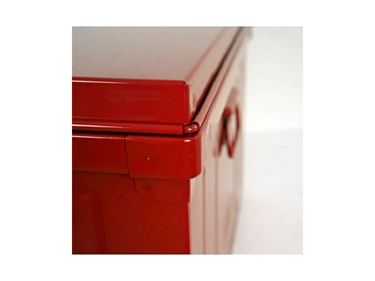 Malle acier rouge Dax L101xH41xP56