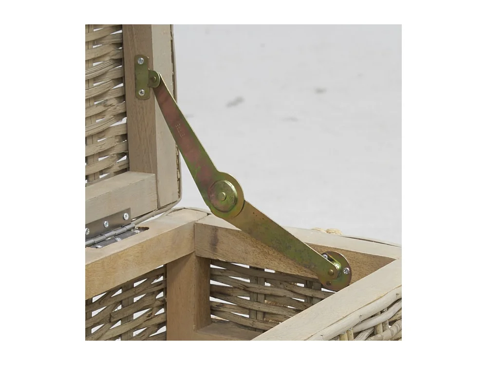 Coffres en poelet naturel (Lot de 3)