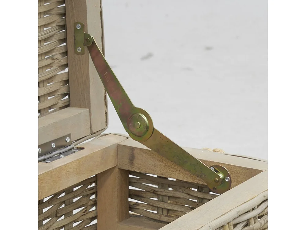 Coffres en poelet naturel (Lot de 3)