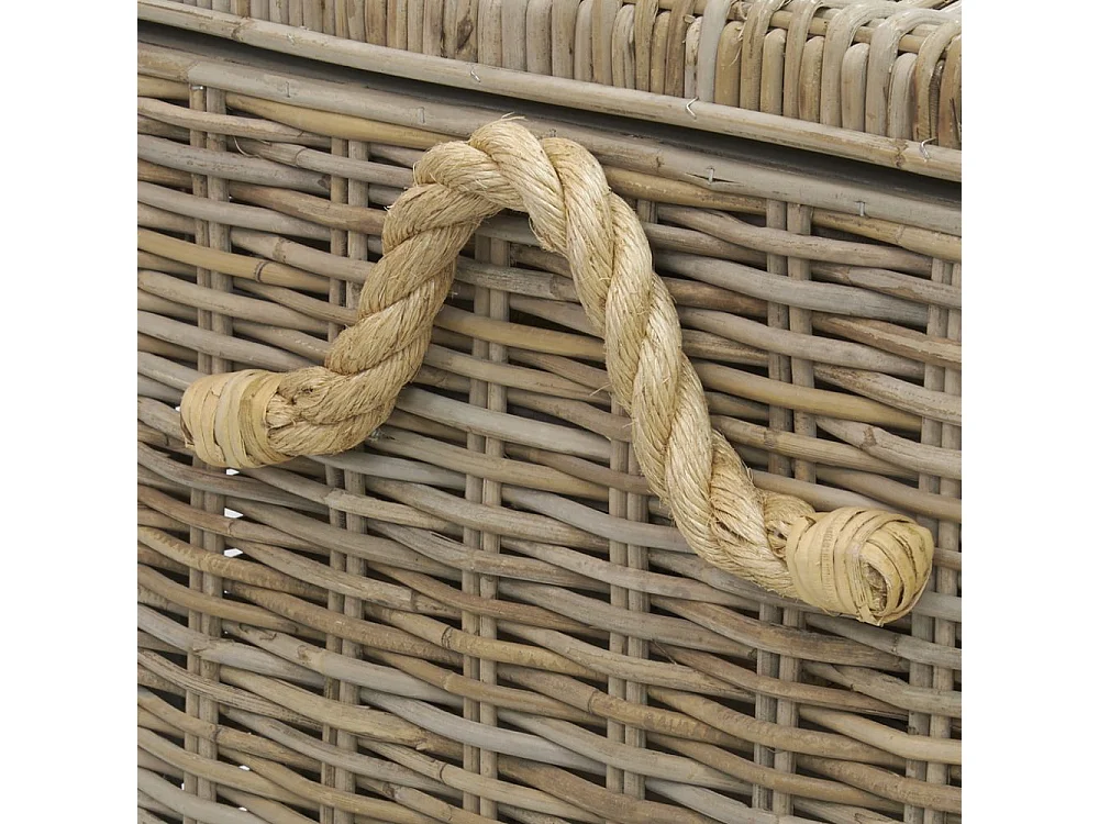 Coffres en poelet naturel (Lot de 3)